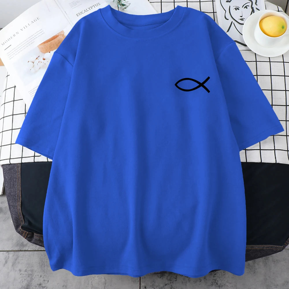 Christian Fish Print - T-Shirt