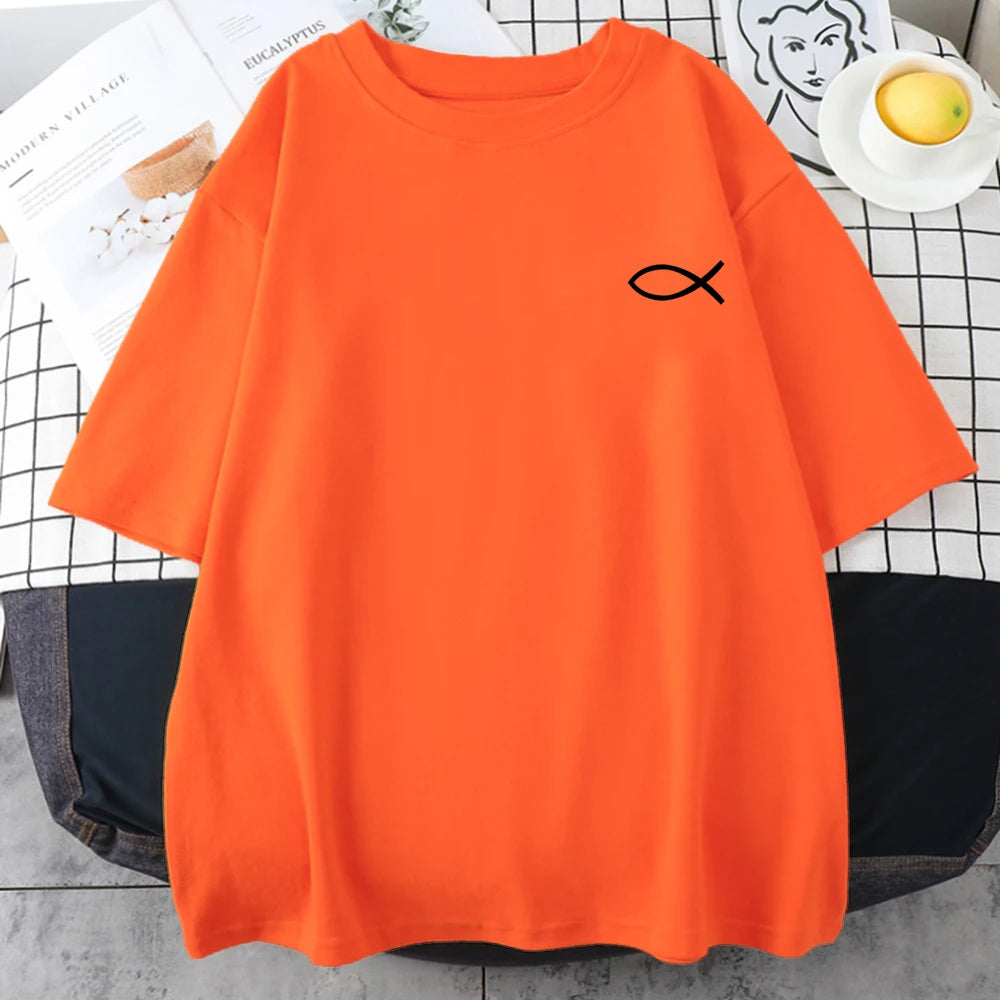 Christian Fish Print - T-Shirt