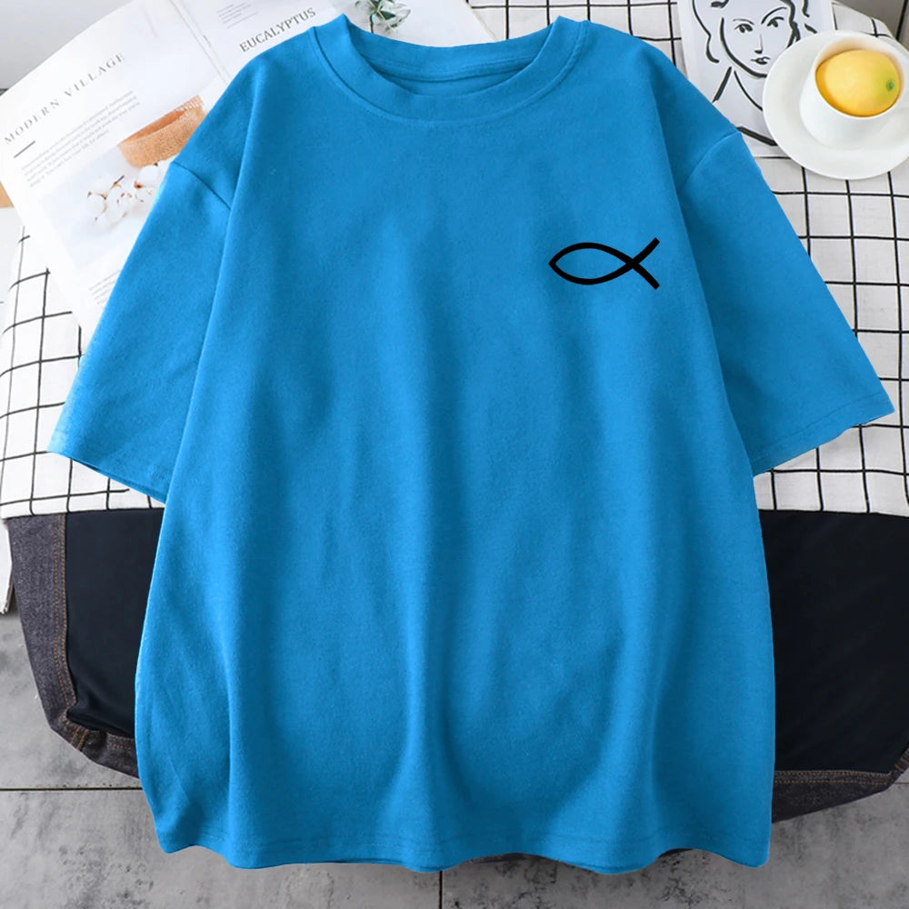 Christian Fish Print - T-Shirt