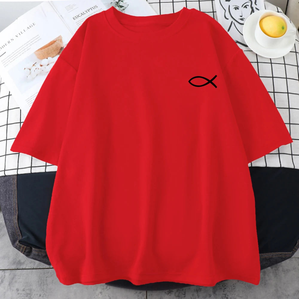 Christian Fish Print - T-Shirt