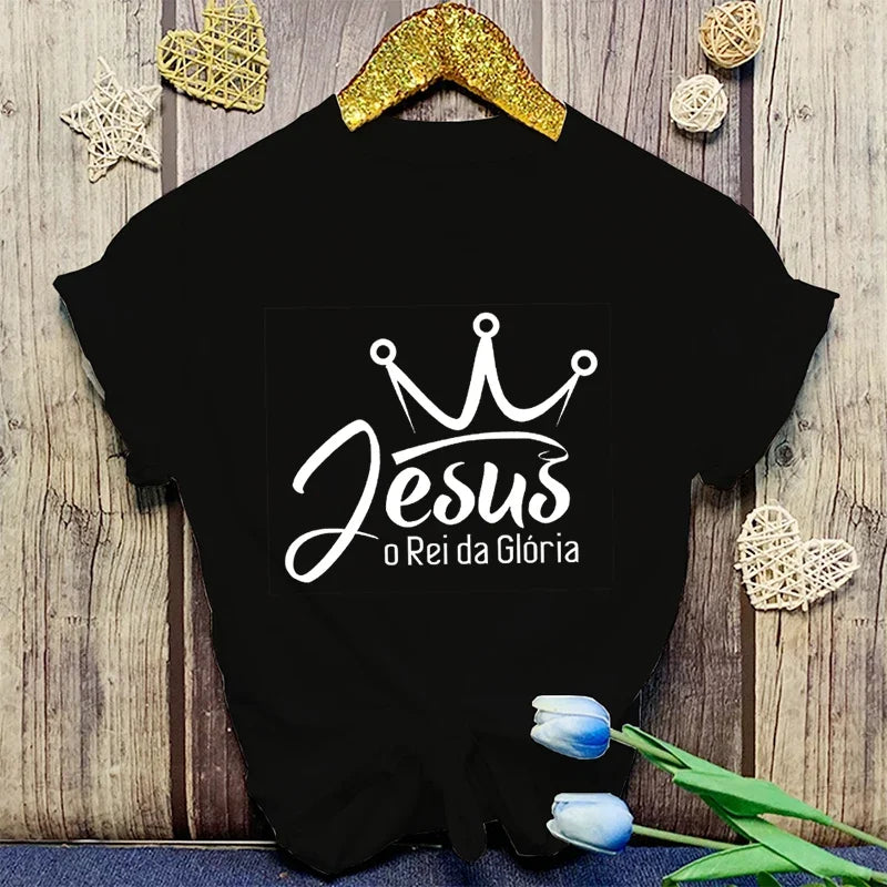 Jesus O Rei Da Gloria - T-Shirt