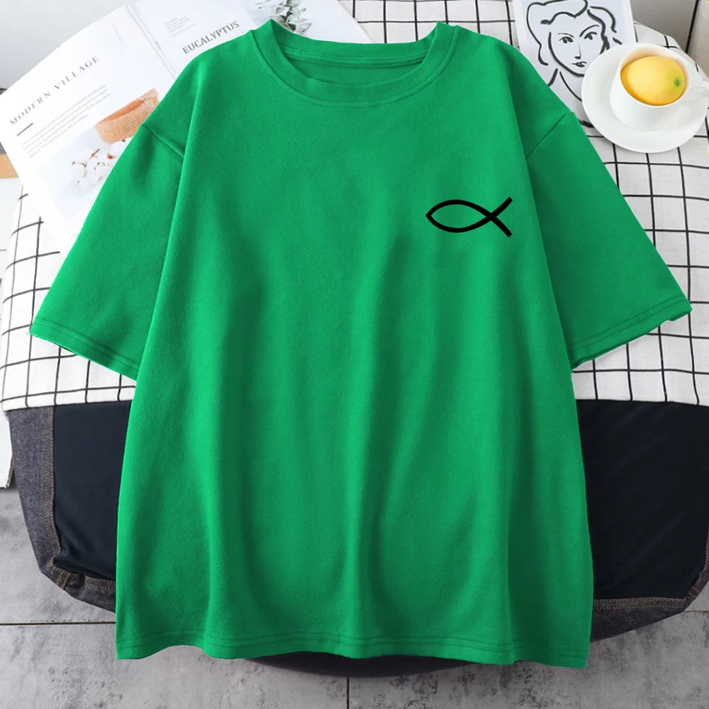 Christian Fish Print - T-Shirt