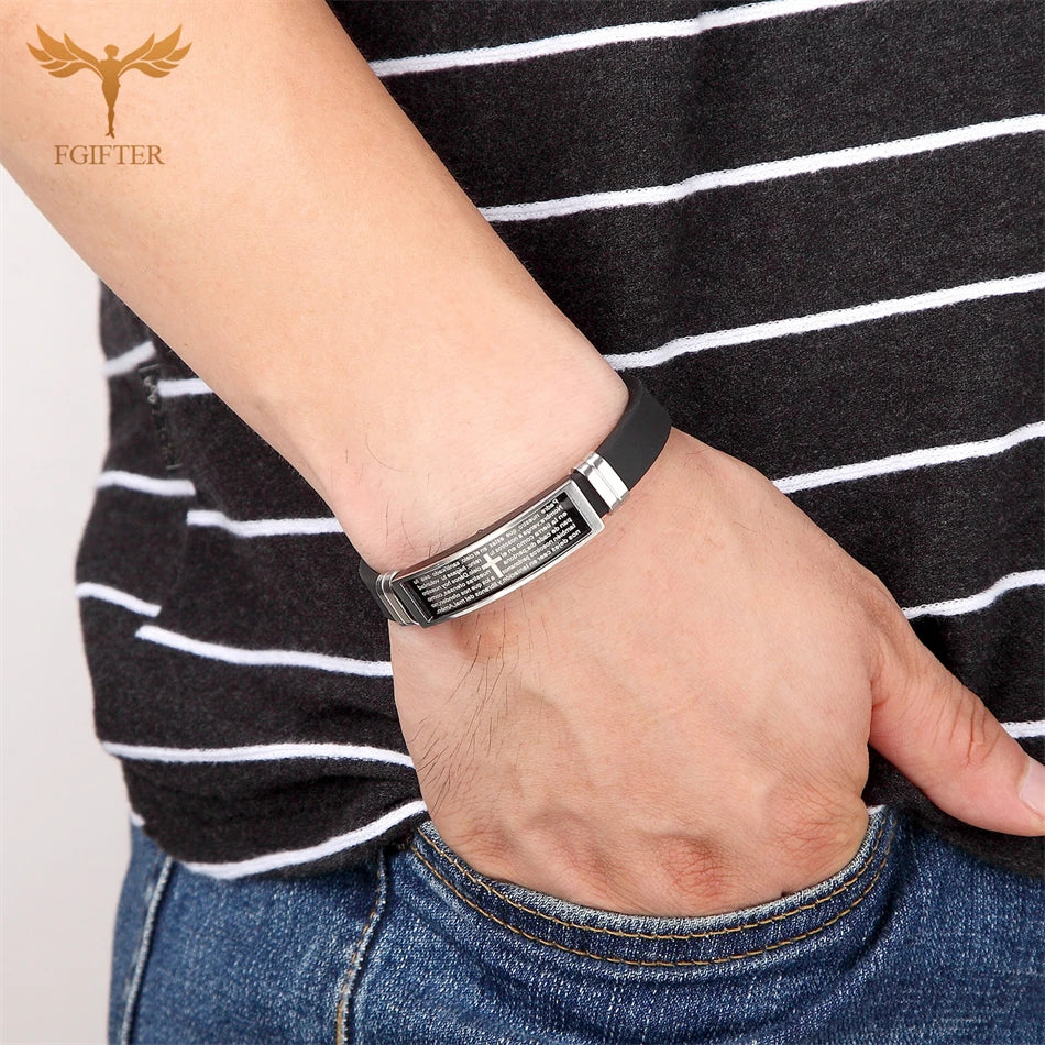 Bible Prayer Cross - Bracelet
