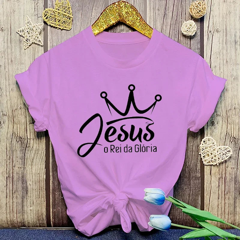 Jesus O Rei Da Gloria - T-Shirt