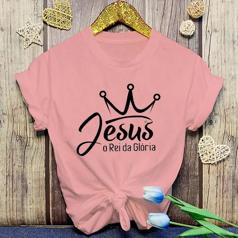Jesus O Rei Da Gloria - T-Shirt