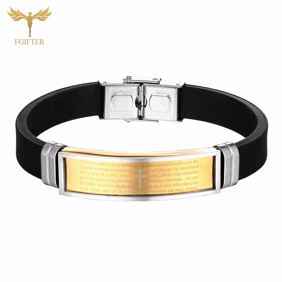 Bible Prayer Cross - Bracelet