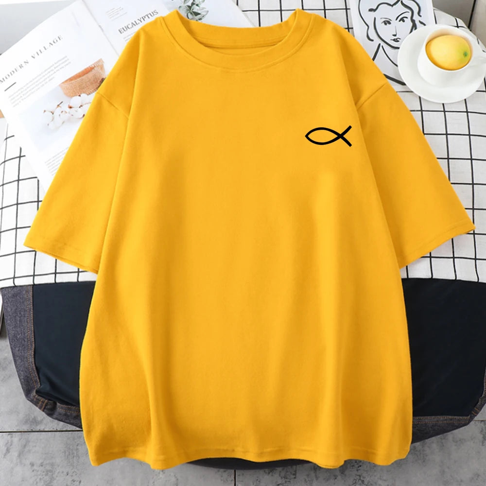 Christian Fish Print - T-Shirt