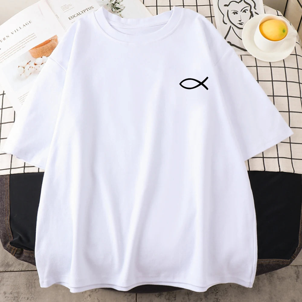 Christian Fish Print - T-Shirt