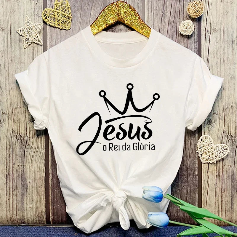 Jesus O Rei Da Gloria - T-Shirt