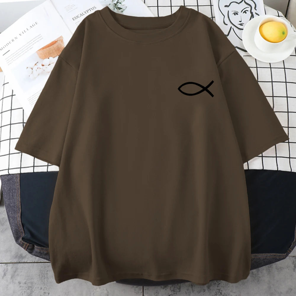 Christian Fish Print - T-Shirt