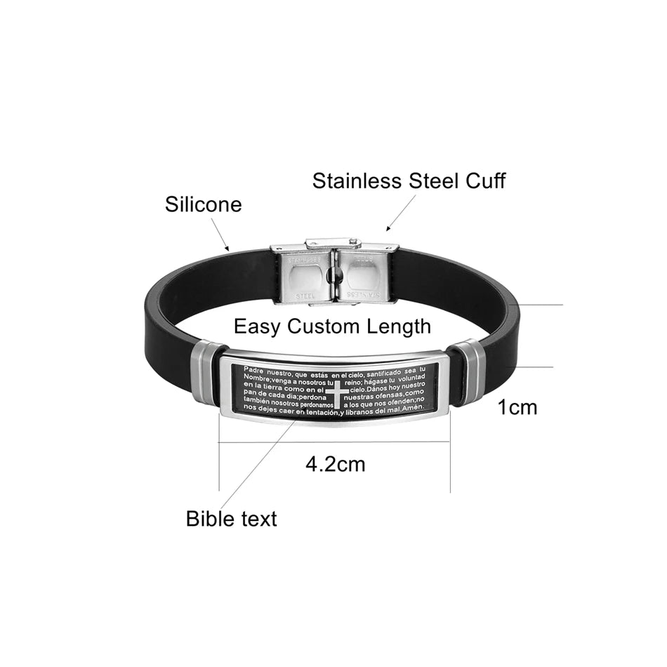 Bible Prayer Cross - Bracelet