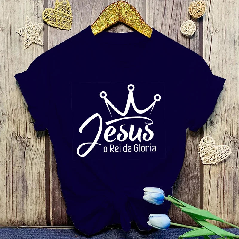 Jesus O Rei Da Gloria - T-Shirt