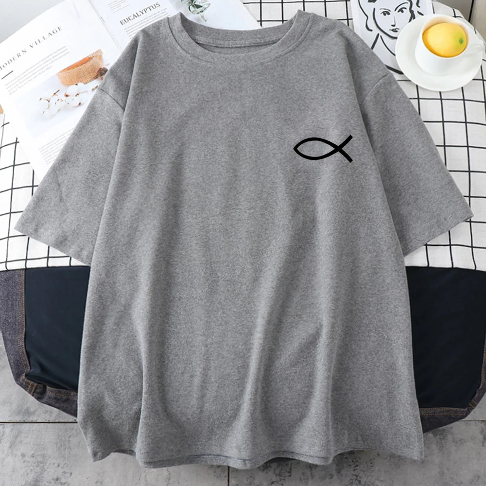 Christian Fish Print - T-Shirt