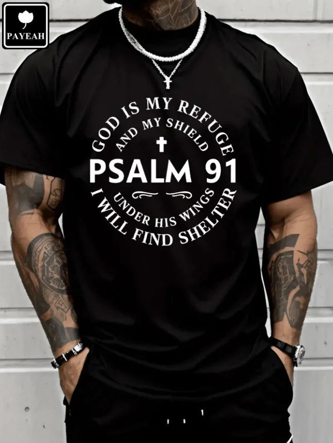Premium Psalm 91 Refuge Tee