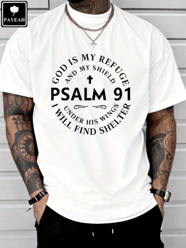 Premium Psalm 91 Refuge Tee