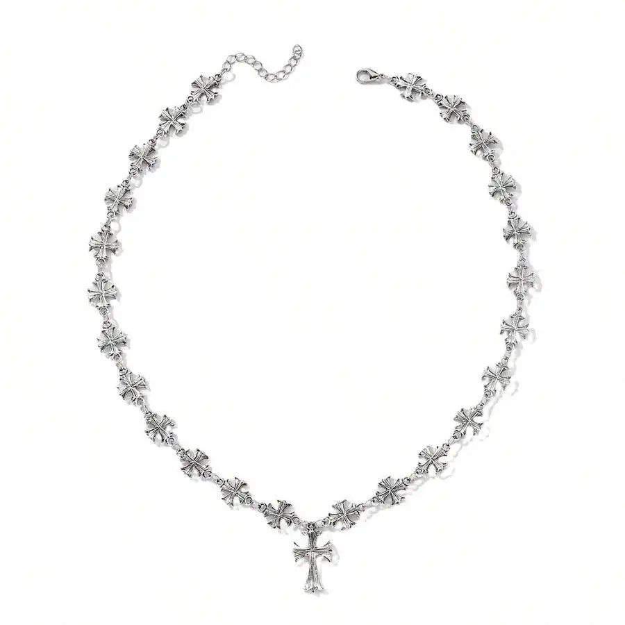 Layered Cross Necklace