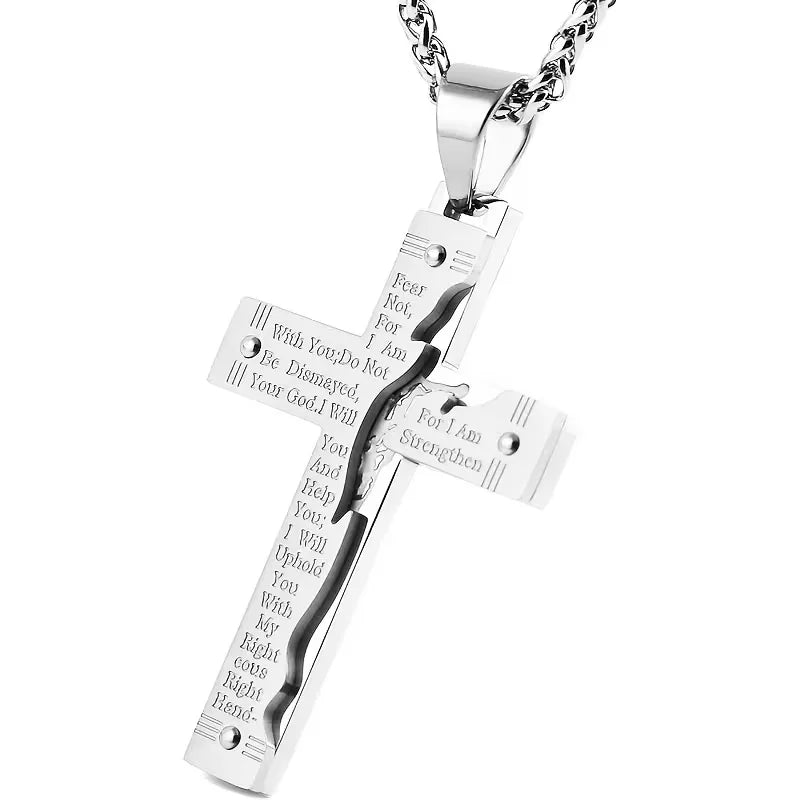 Bible Verse Cross Necklace