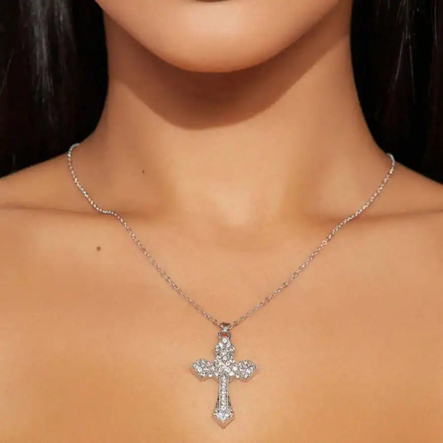 Layered Cross Necklace