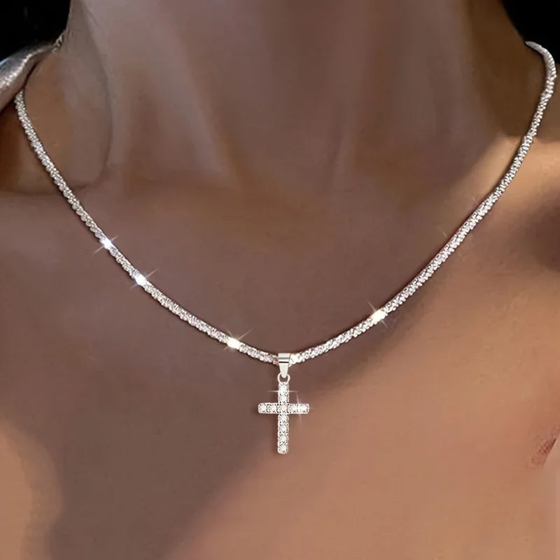 Retro Cross Necklace