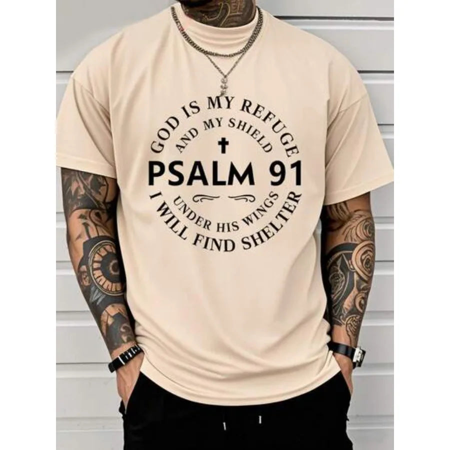 Premium Psalm 91 Refuge Tee