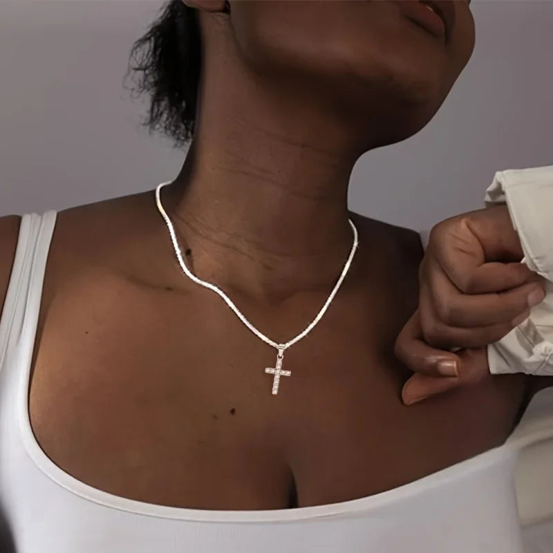 Retro Cross Necklace
