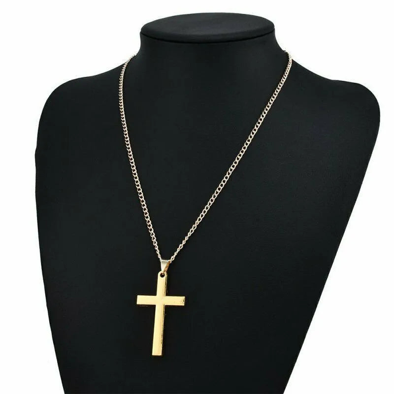 Three-Color Cross Necklace Set