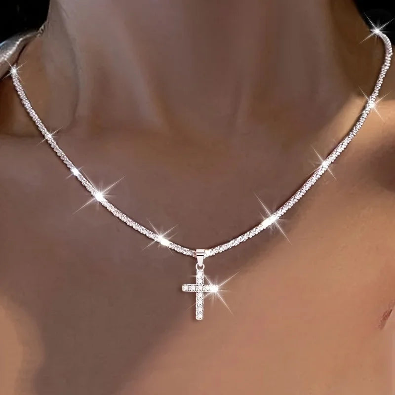 Retro Cross Necklace