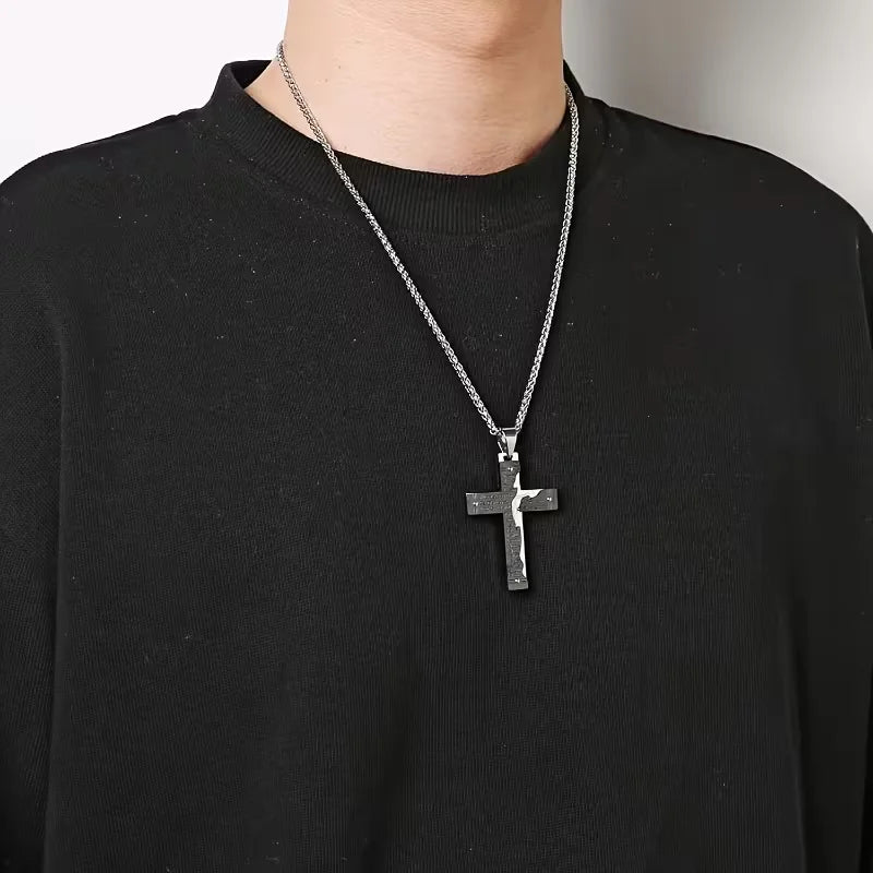 Bible Verse Cross Necklace