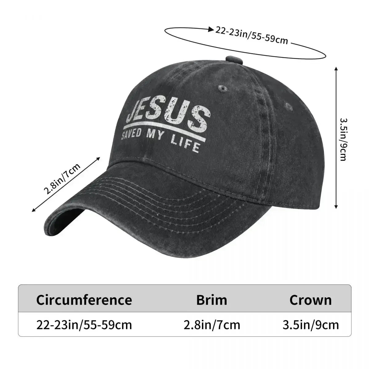 Jesus Saved My Life Cap