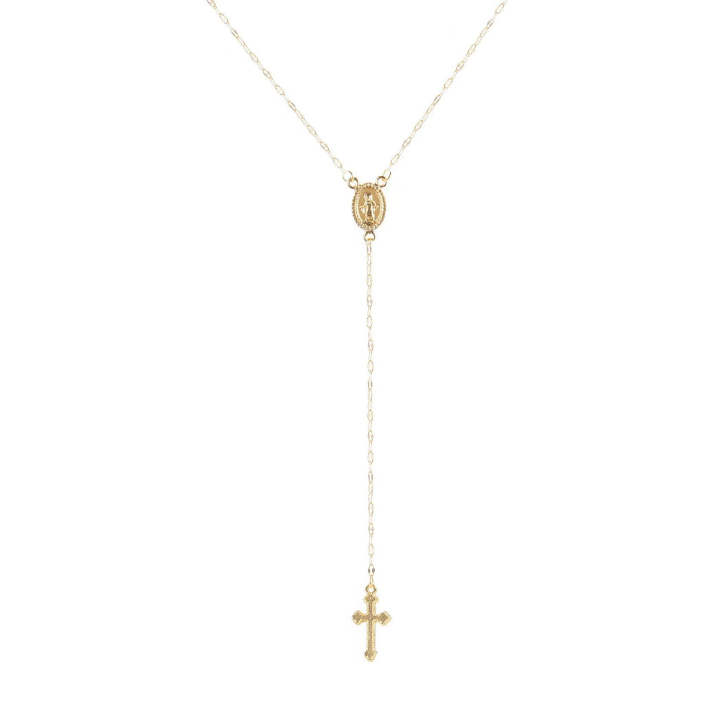 Rosary Cross Necklace