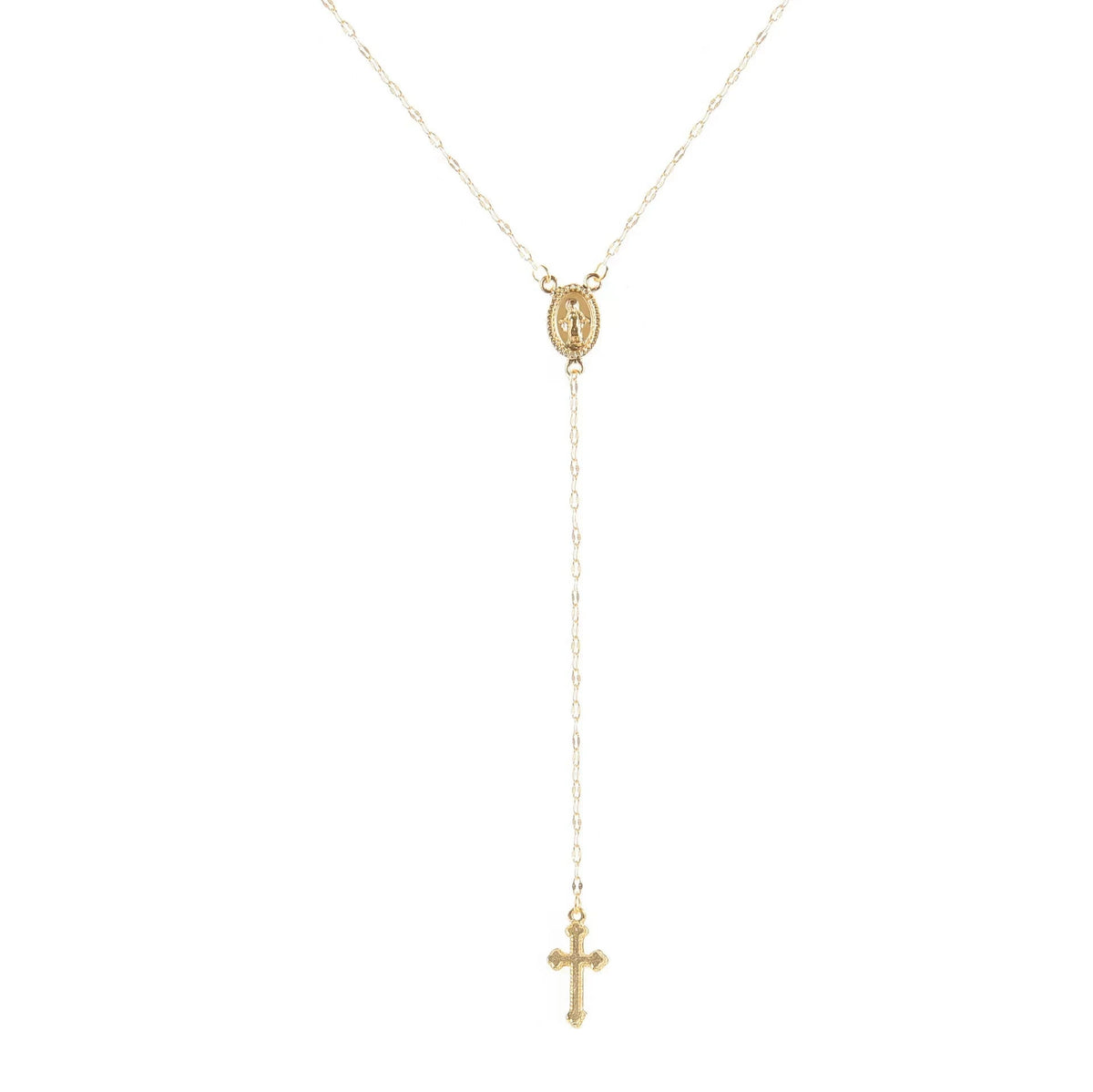 Rosary Cross Necklace
