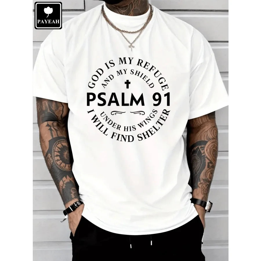 Premium Psalm 91 Refuge Tee