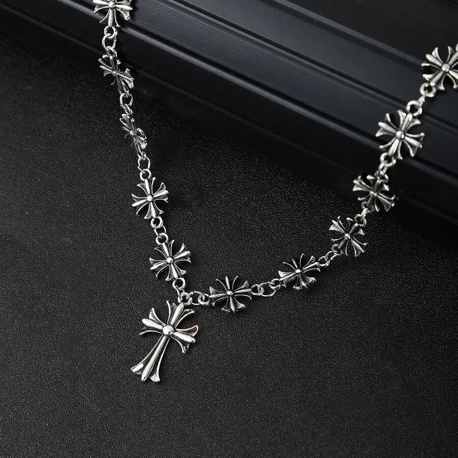 Layered Cross Necklace