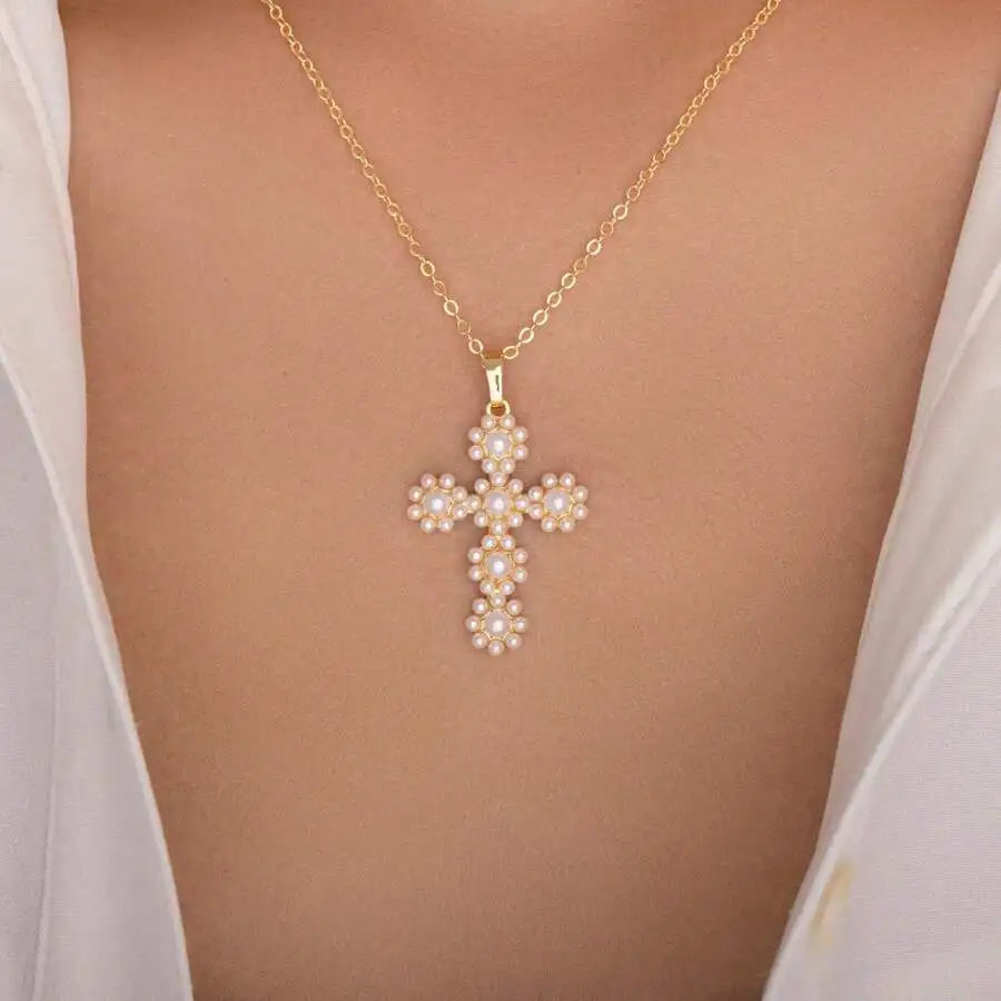 Layered Cross Necklace