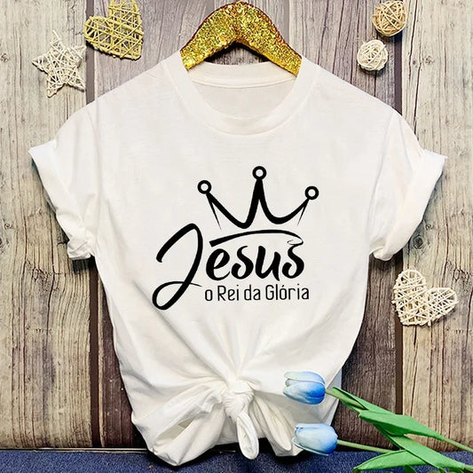 Jesus O Rei Da Gloria - T-Shirt