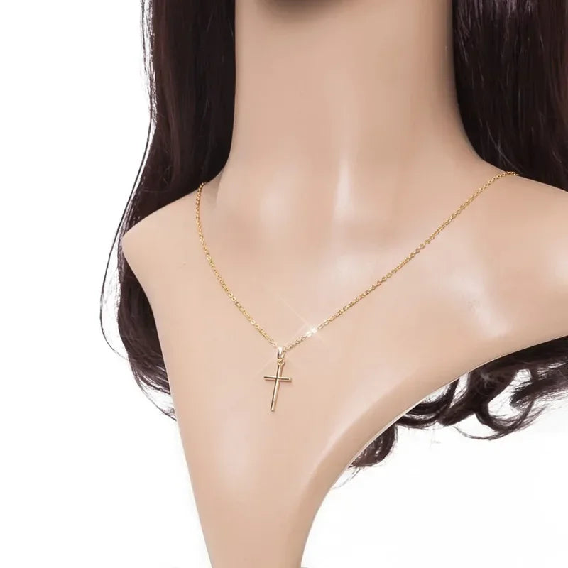 Zircon Cross Necklace