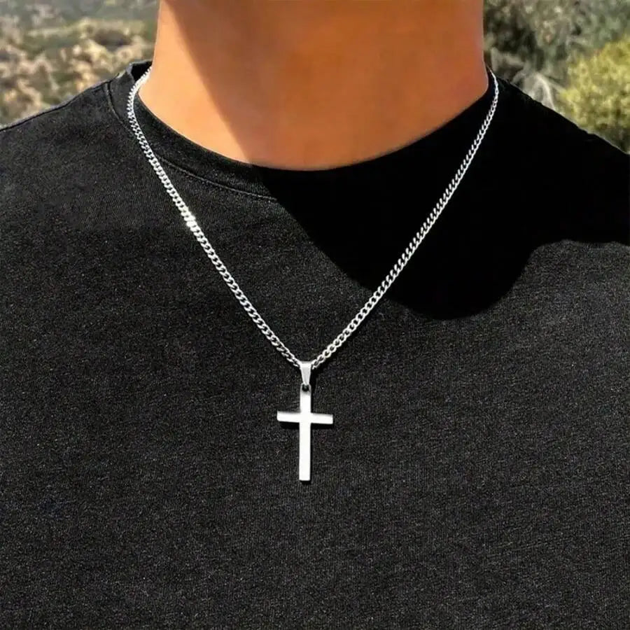 Stainless Steel Cross Necklace