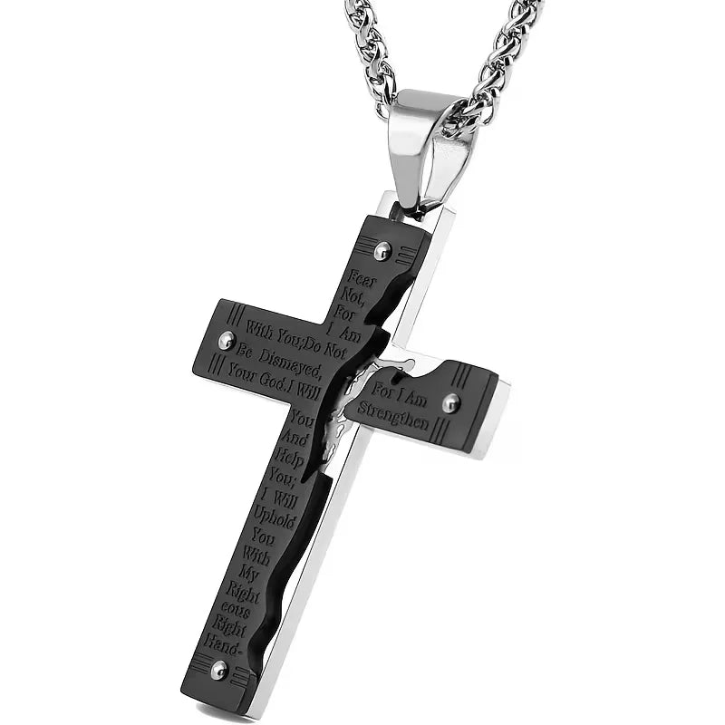 Bible Verse Cross Necklace