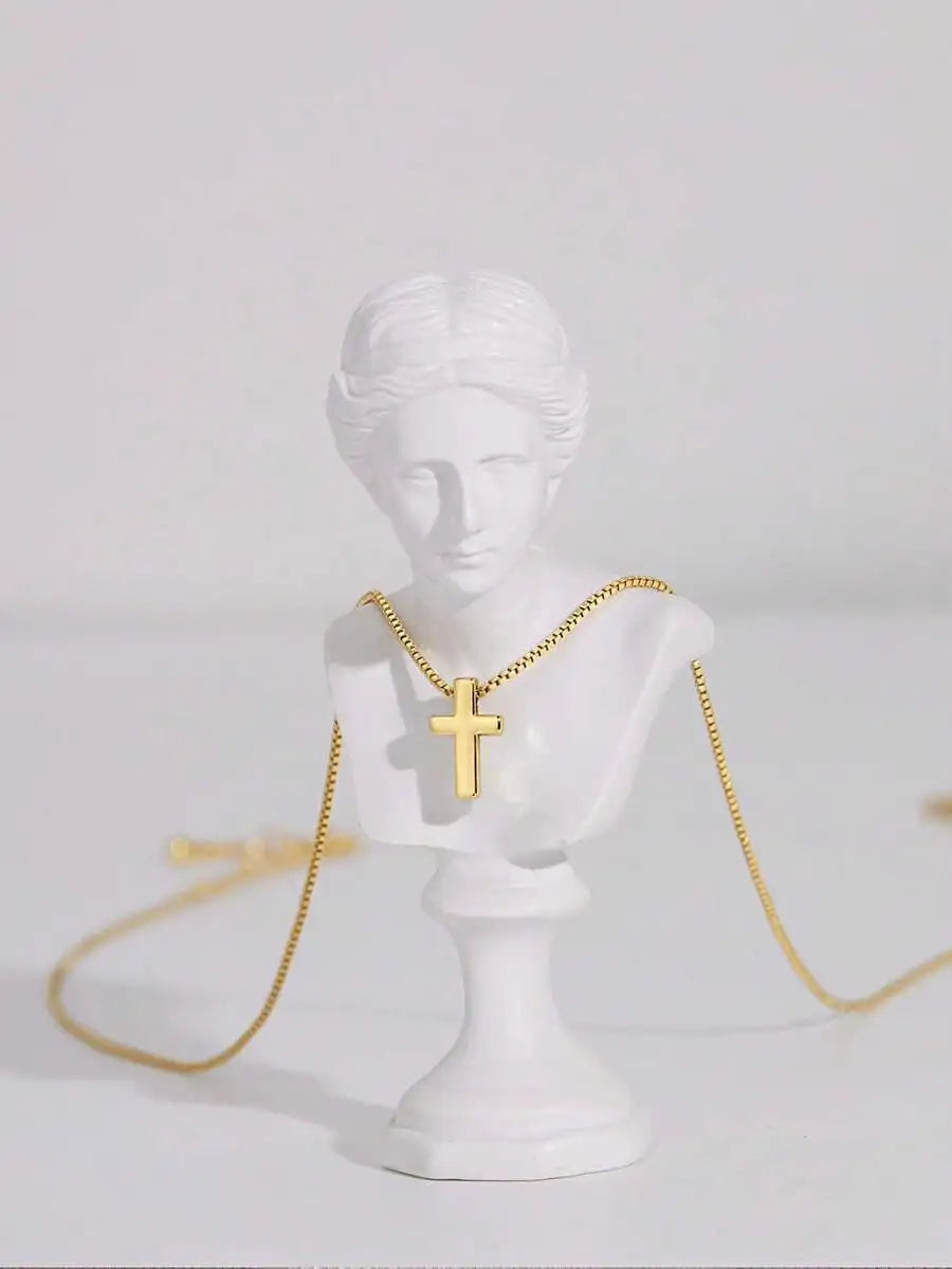 Delicate Gold Cross Necklace