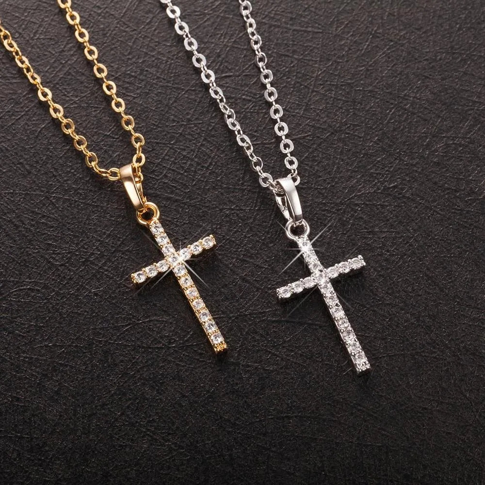Crystal Cross Necklace