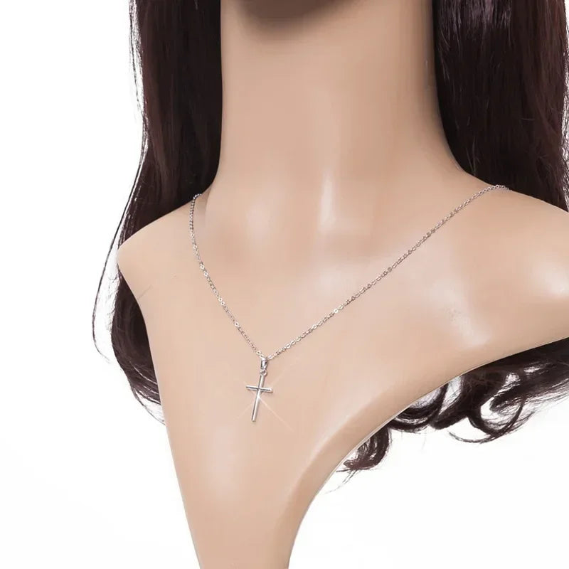 Zircon Cross Necklace