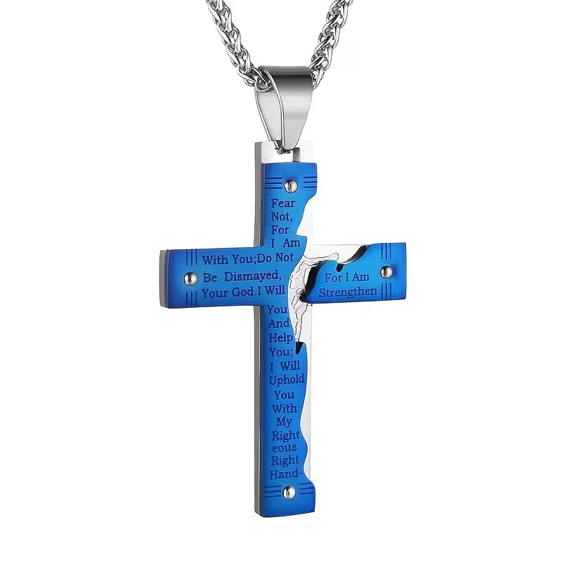 Bible Verse Cross Necklace
