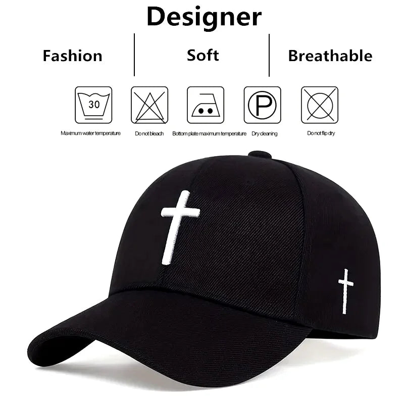 Cross Embroidery Cap