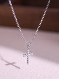 Zirconia Cross Necklace